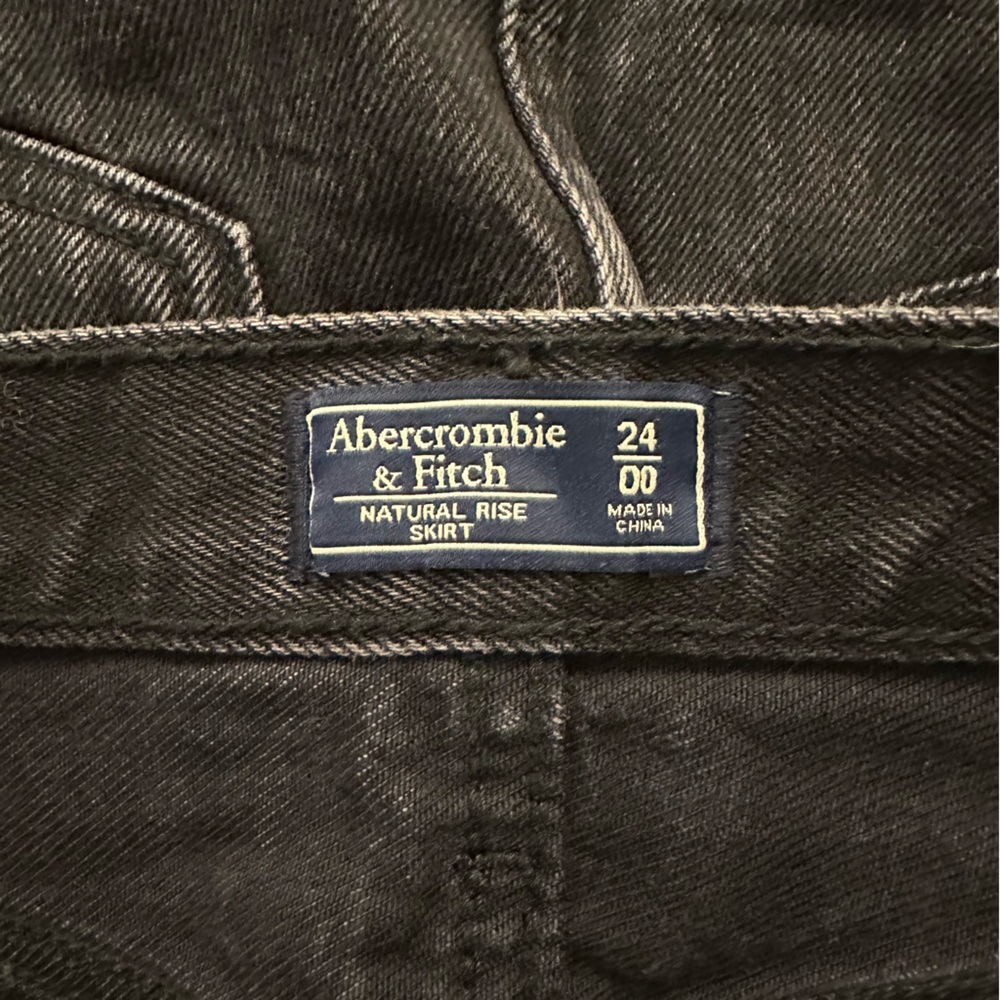 Abercrombie & Fitch Dark Grey Denim Skirt - Picture 3 of 3